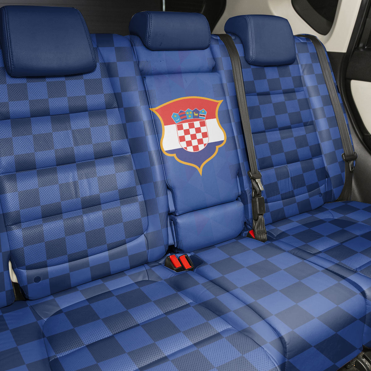 Croatia Football Back Car Seat Cover Vatreni Glory 2026 Away Colors