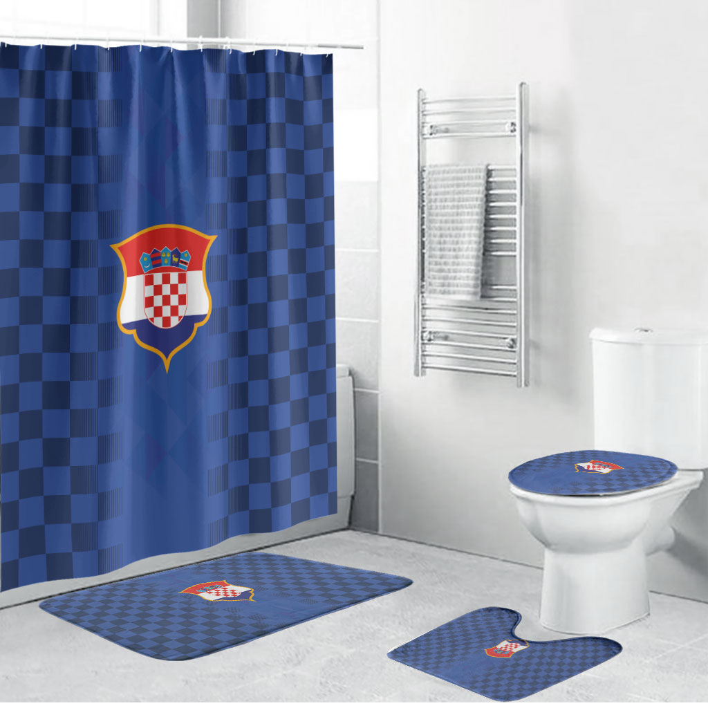 Croatia Football Bathroom Set Vatreni Glory 2026 Away Colors