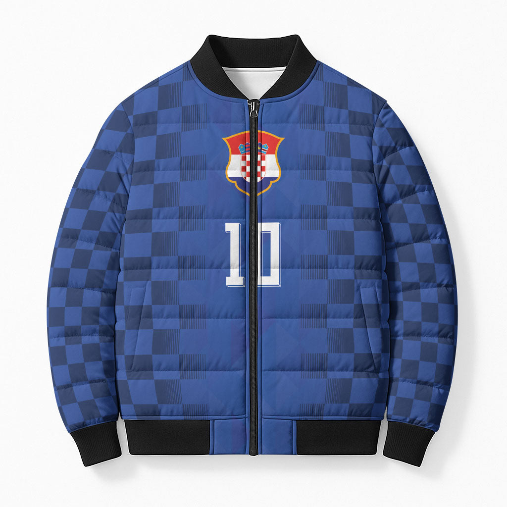 Croatia Football Custom Bomber Puffer Jacket Vatreni Glory 2026 Away Colors