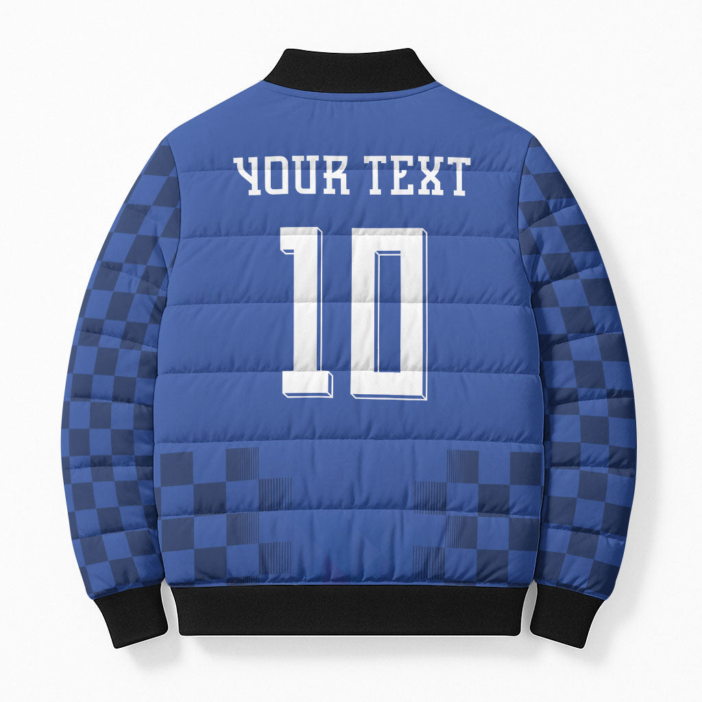 Croatia Football Custom Bomber Puffer Jacket Vatreni Glory 2026 Away Colors