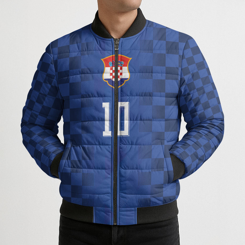 Croatia Football Custom Bomber Puffer Jacket Vatreni Glory 2026 Away Colors