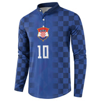 Croatia Football Custom Button Sweatshirt Vatreni Glory 2026 Away Colors