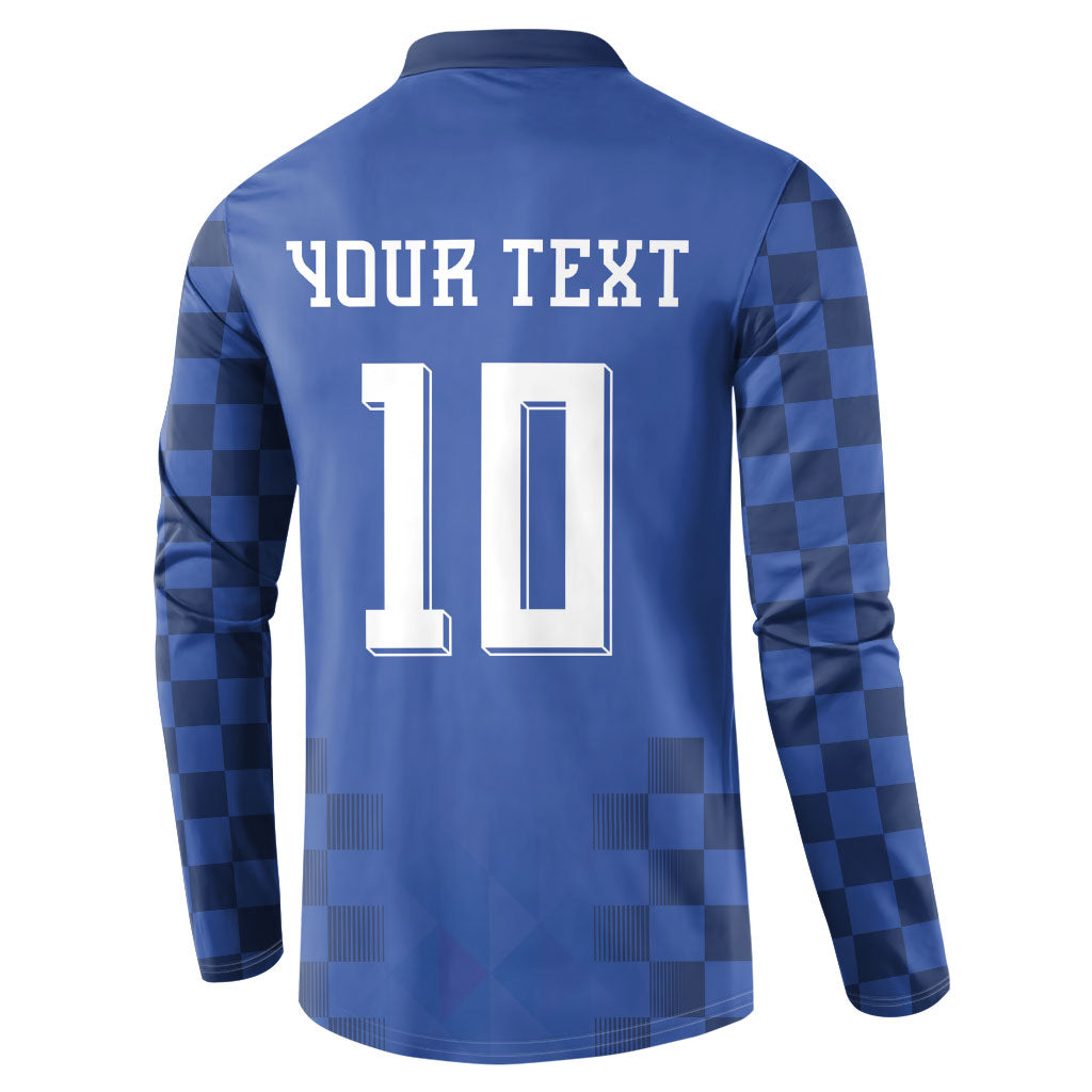 Croatia Football Custom Button Sweatshirt Vatreni Glory 2026 Away Colors