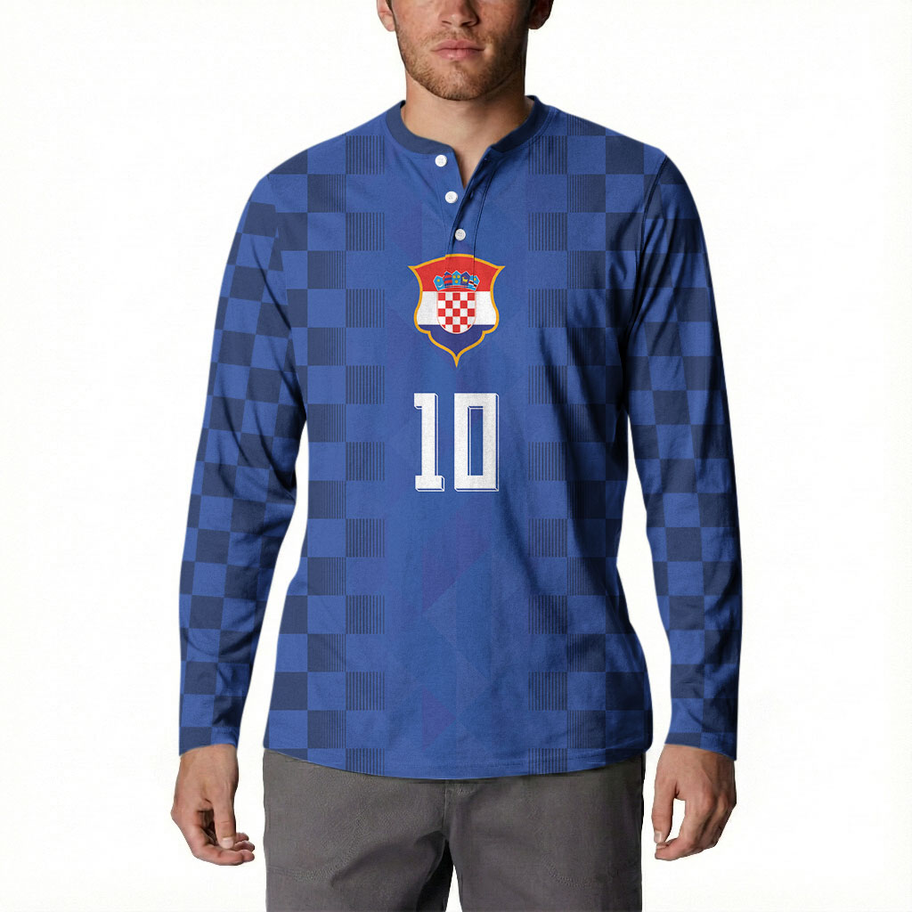 Croatia Football Custom Button Sweatshirt Vatreni Glory 2026 Away Colors