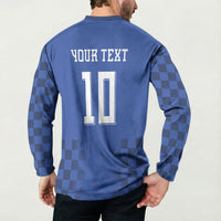 Croatia Football Custom Button Sweatshirt Vatreni Glory 2026 Away Colors