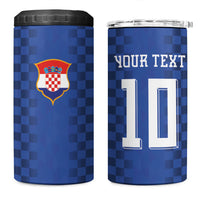 Croatia Football Custom 4 in 1 Can Cooler Tumbler Vatreni Glory 2026 Away Colors