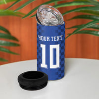 Croatia Football Custom 4 in 1 Can Cooler Tumbler Vatreni Glory 2026 Away Colors