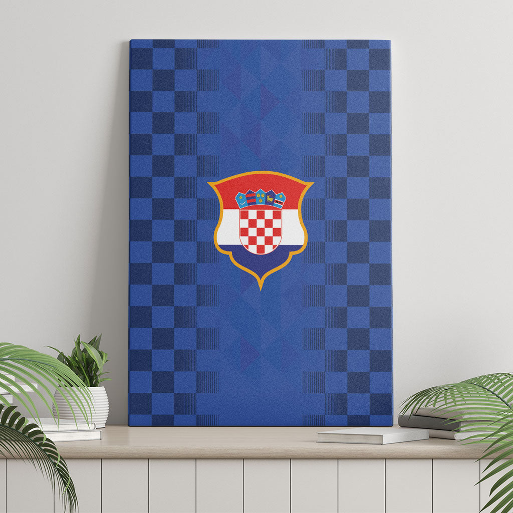 Croatia Football Canvas Wall Art Vatreni Glory 2026 Away Colors