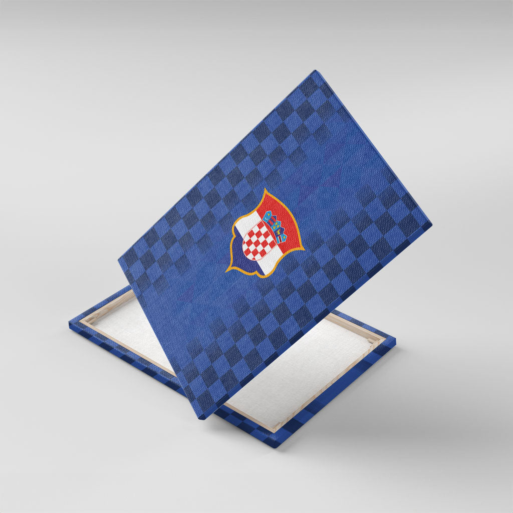 Croatia Football Canvas Wall Art Vatreni Glory 2026 Away Colors