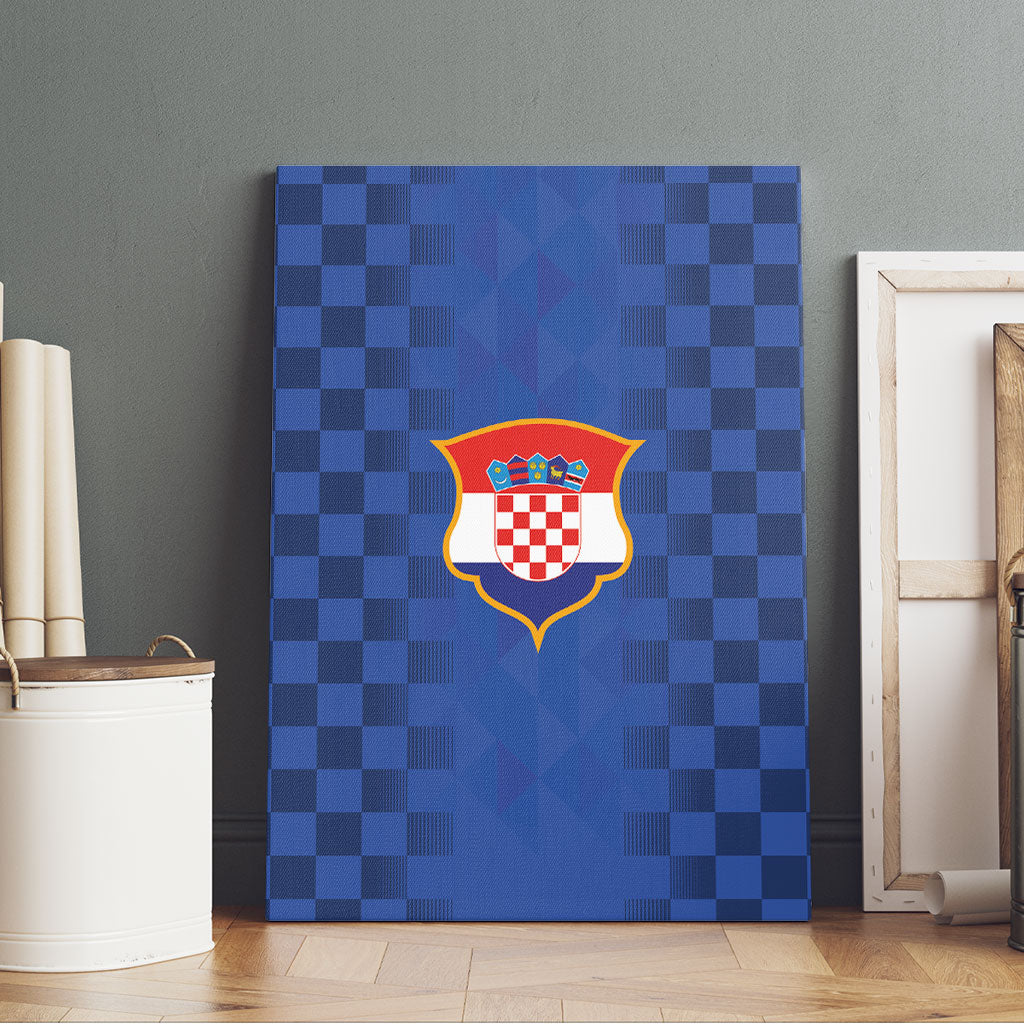 Croatia Football Canvas Wall Art Vatreni Glory 2026 Away Colors