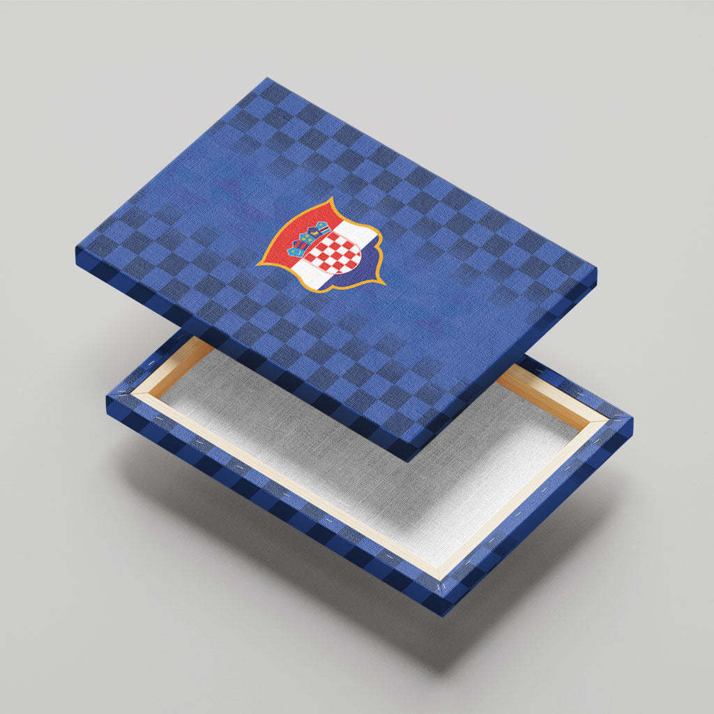 Croatia Football Canvas Wall Art Vatreni Glory 2026 Away Colors