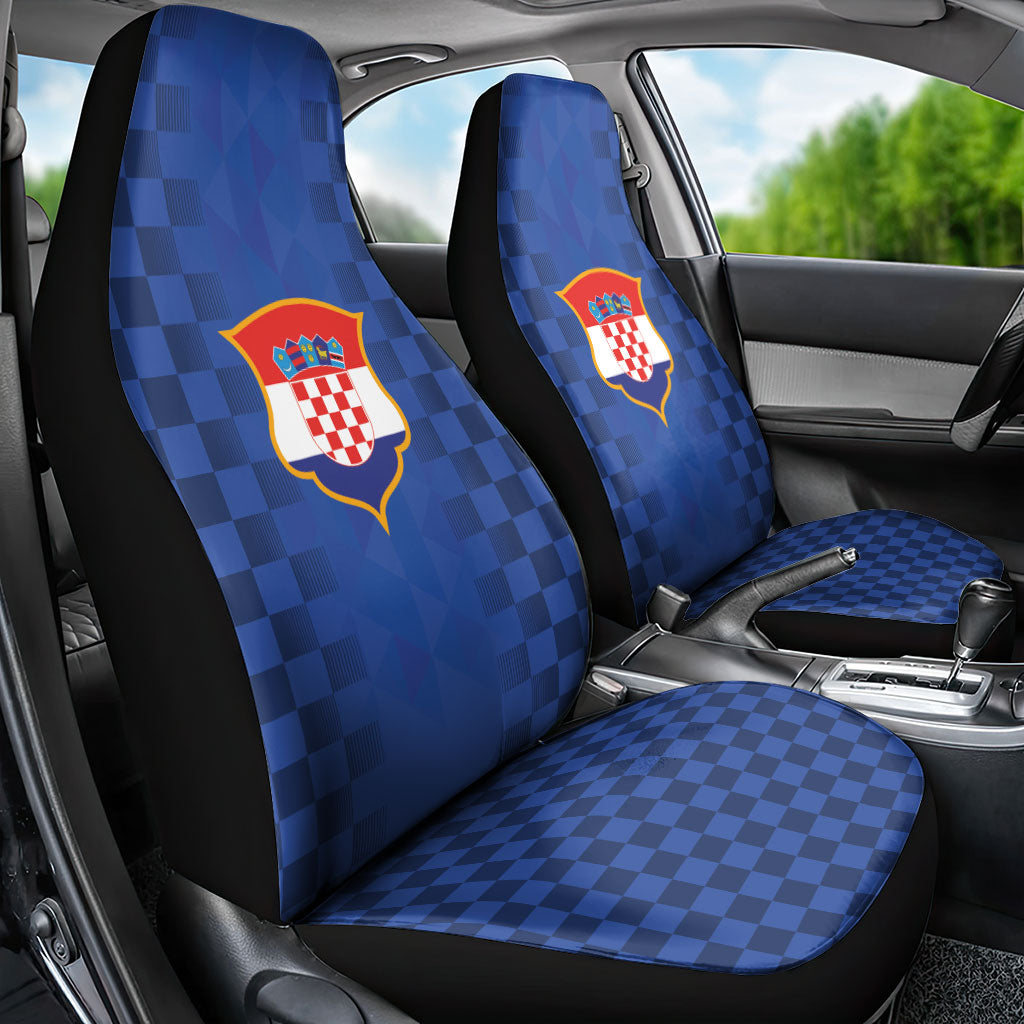Croatia Football Car Seat Cover Vatreni Glory 2026 Away Colors