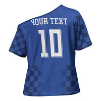 Croatia Football Custom Cross Shoulder Shirt Vatreni Glory 2026 Away Colors