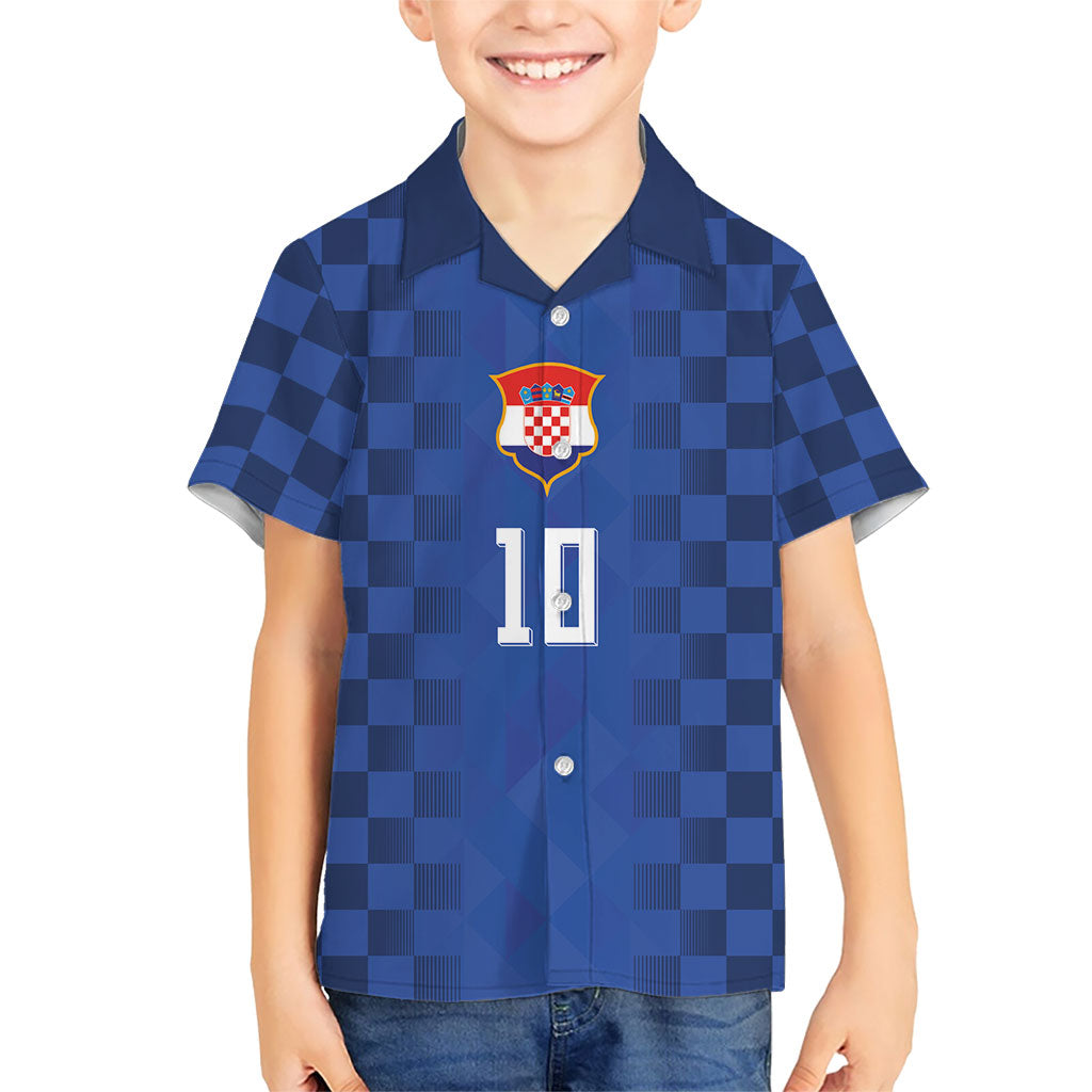 Croatia Football Custom Kid Hawaiian Shirt Vatreni Glory 2026 Away Colors