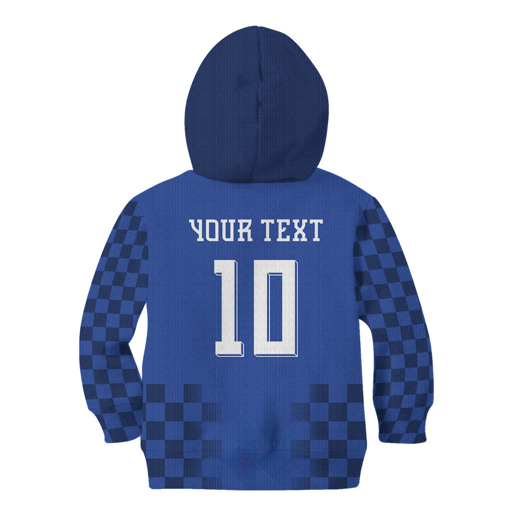Croatia Football Custom Kid Hoodie Vatreni Glory 2026 Away Colors