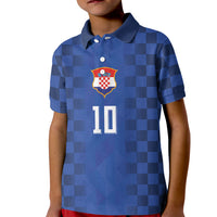 Croatia Football Custom Kid Polo Shirt Vatreni Glory 2026 Away Colors