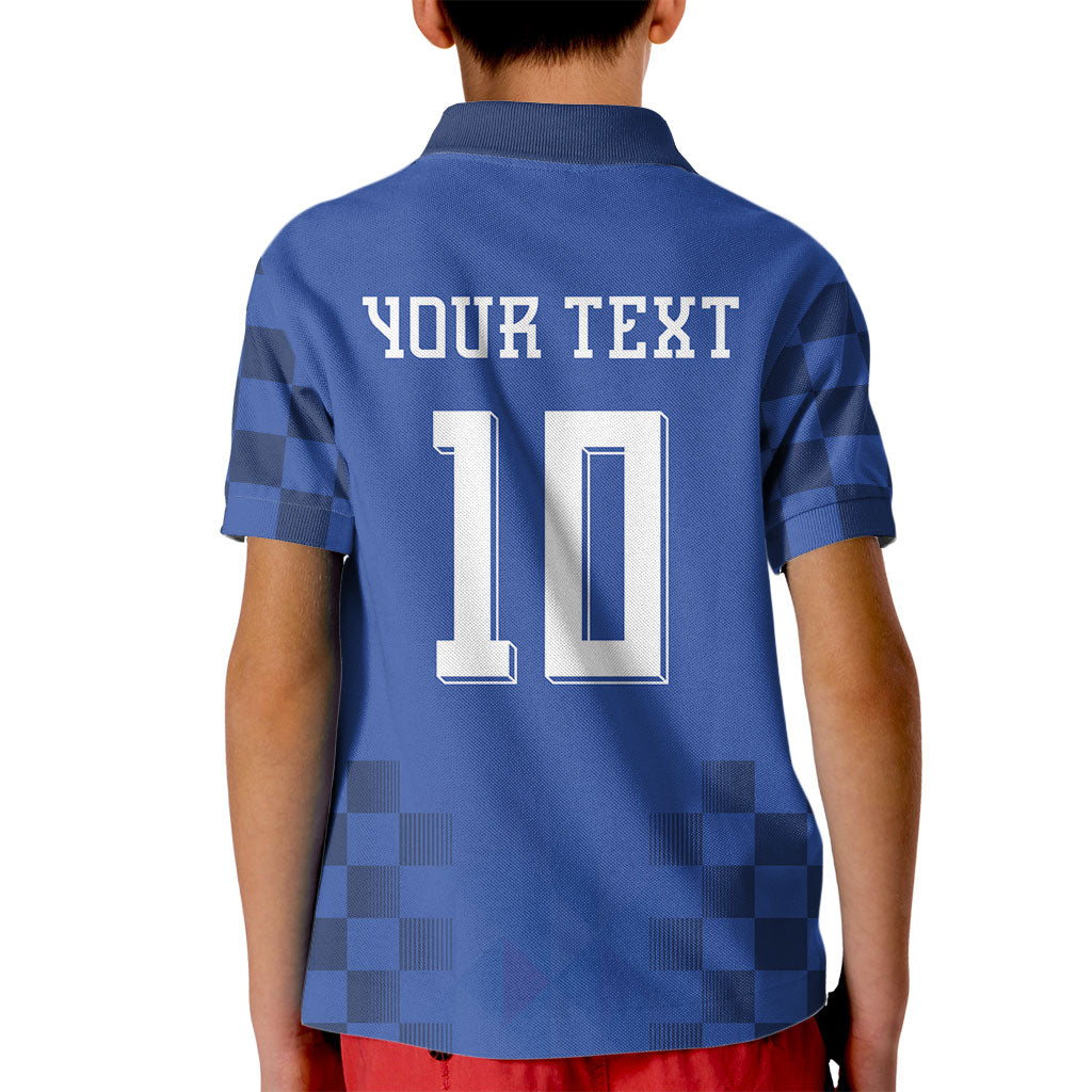 Croatia Football Custom Kid Polo Shirt Vatreni Glory 2026 Away Colors