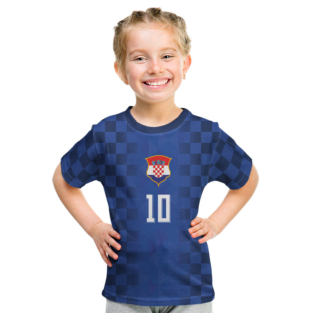 Croatia Football Custom Kid T Shirt Vatreni Glory 2026 Away Colors