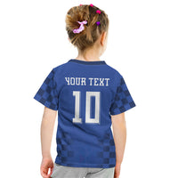 Croatia Football Custom Kid T Shirt Vatreni Glory 2026 Away Colors