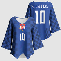 Croatia Football Custom Kimono Sleeve Blouse Vatreni Glory 2026 Away Colors