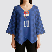 Croatia Football Custom Kimono Sleeve Blouse Vatreni Glory 2026 Away Colors