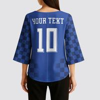 Croatia Football Custom Kimono Sleeve Blouse Vatreni Glory 2026 Away Colors