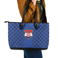 Croatia Football Leather Tote Bag Vatreni Glory 2026 Away Colors