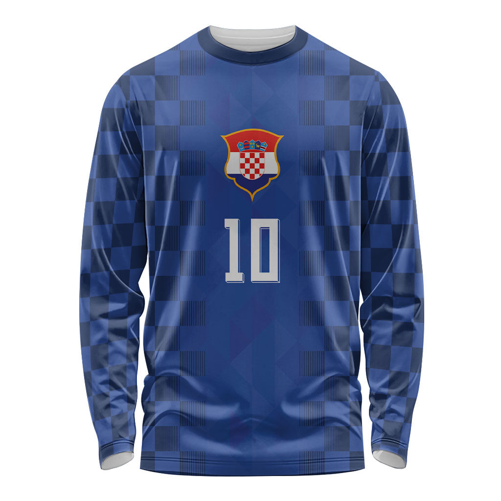 Croatia Football Custom Long Sleeve Shirt Vatreni Glory 2026 Away Colors