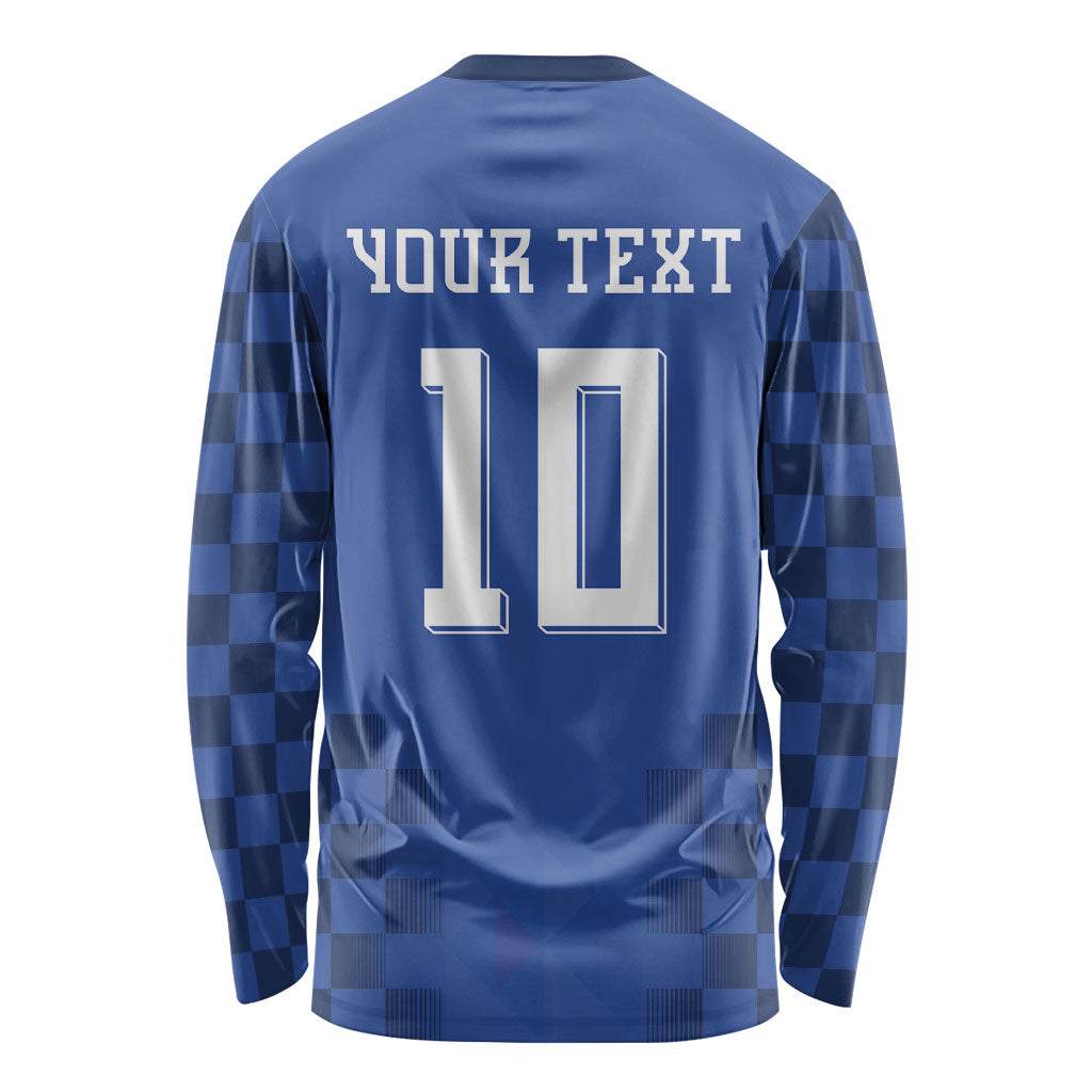 Croatia Football Custom Long Sleeve Shirt Vatreni Glory 2026 Away Colors