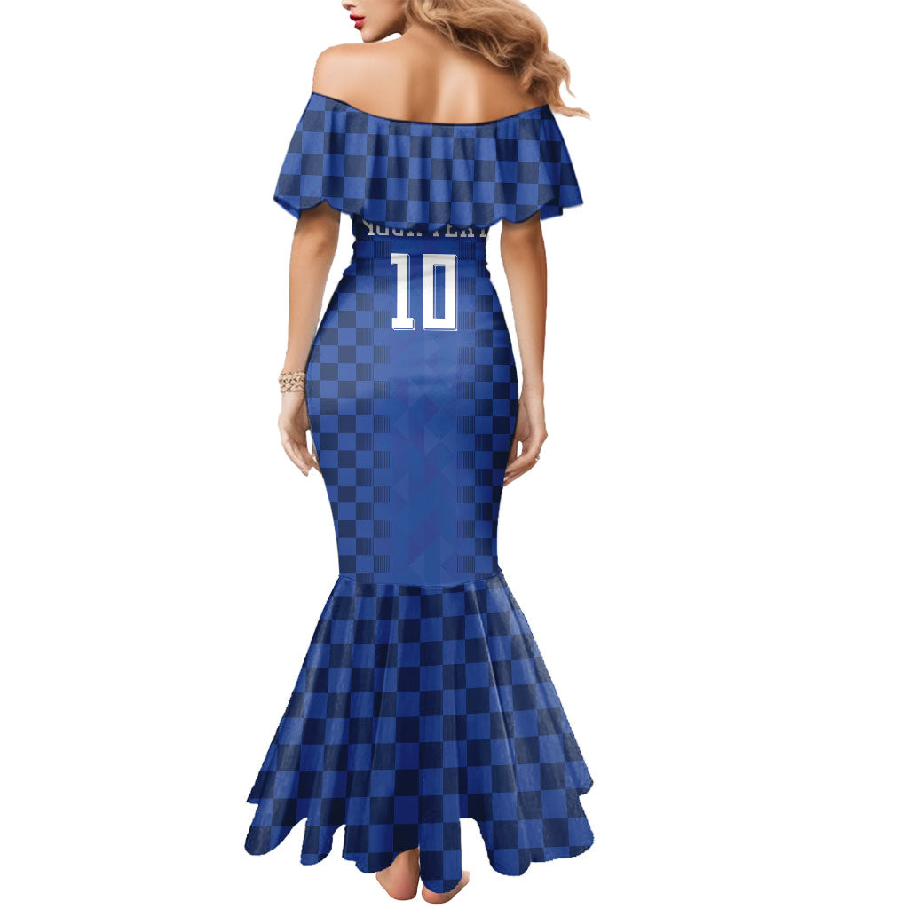 Croatia Football Custom Mermaid Dress Vatreni Glory 2026 Away Colors