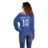 Croatia Football Custom Off Shoulder Sweater Vatreni Glory 2026 Away Colors