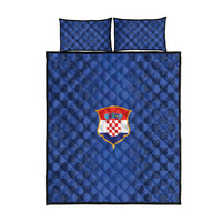 Croatia Football Quilt Bed Set Vatreni Glory 2026 Away Colors