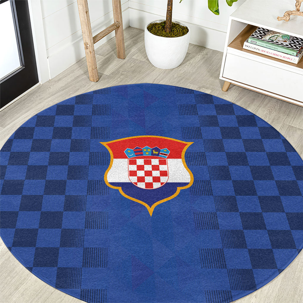 Croatia Football Round Carpet Vatreni Glory 2026 Away Colors