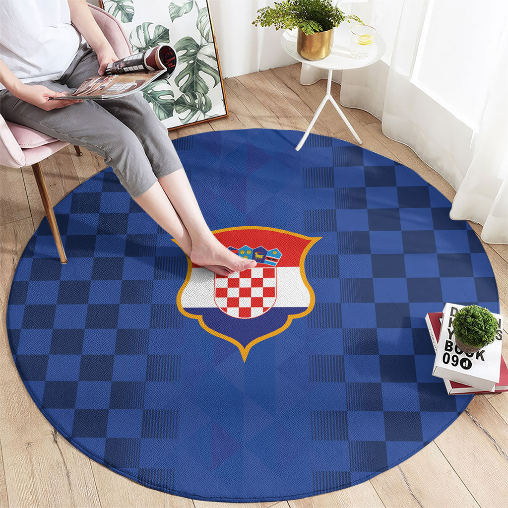 Croatia Football Round Carpet Vatreni Glory 2026 Away Colors