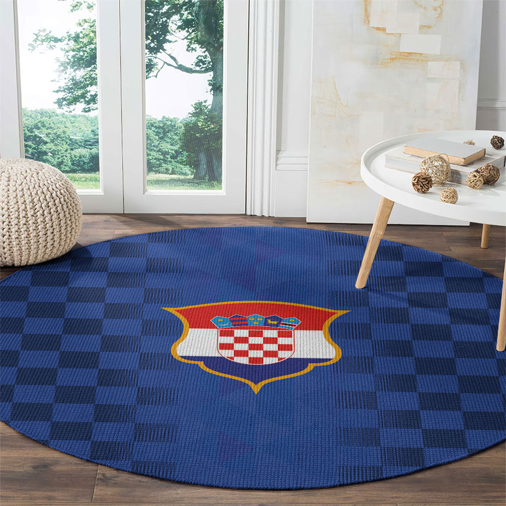 Croatia Football Round Carpet Vatreni Glory 2026 Away Colors
