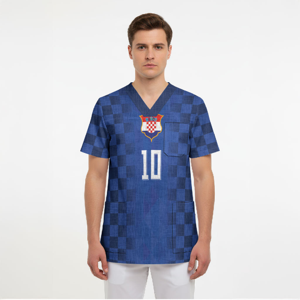 Croatia Football Custom Scrub Top Vatreni Glory 2026 Away Colors