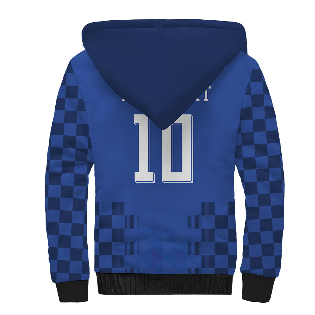 Croatia Football Custom Sherpa Hoodie Vatreni Glory 2026 Away Colors