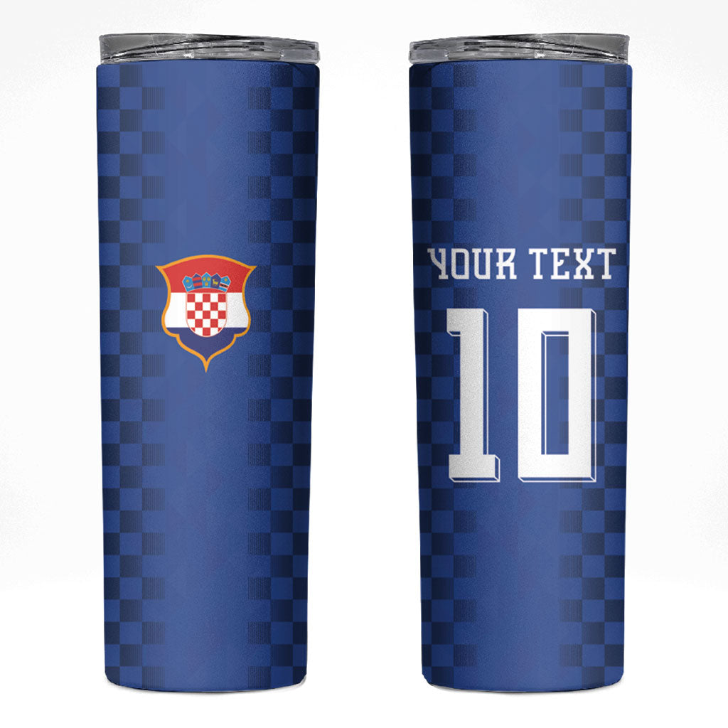 Croatia Football Custom Skinny Tumbler Vatreni Glory 2026 Away Colors