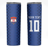 Croatia Football Custom Skinny Tumbler Vatreni Glory 2026 Away Colors