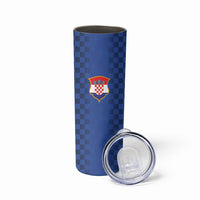 Croatia Football Custom Skinny Tumbler Vatreni Glory 2026 Away Colors