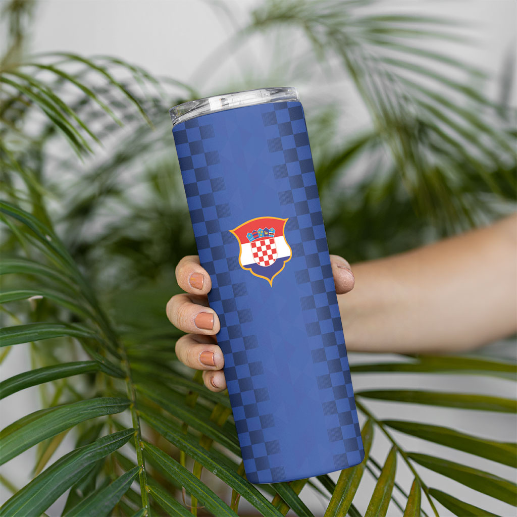 Croatia Football Custom Skinny Tumbler Vatreni Glory 2026 Away Colors