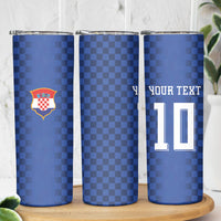 Croatia Football Custom Skinny Tumbler Vatreni Glory 2026 Away Colors