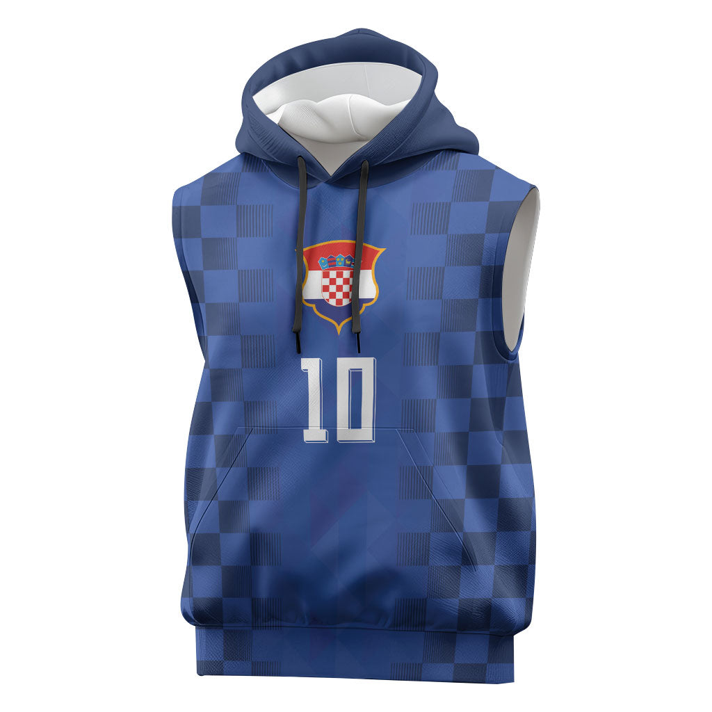 Croatia Football Custom Sleeveless Hoodie Vatreni Glory 2026 Away Colors
