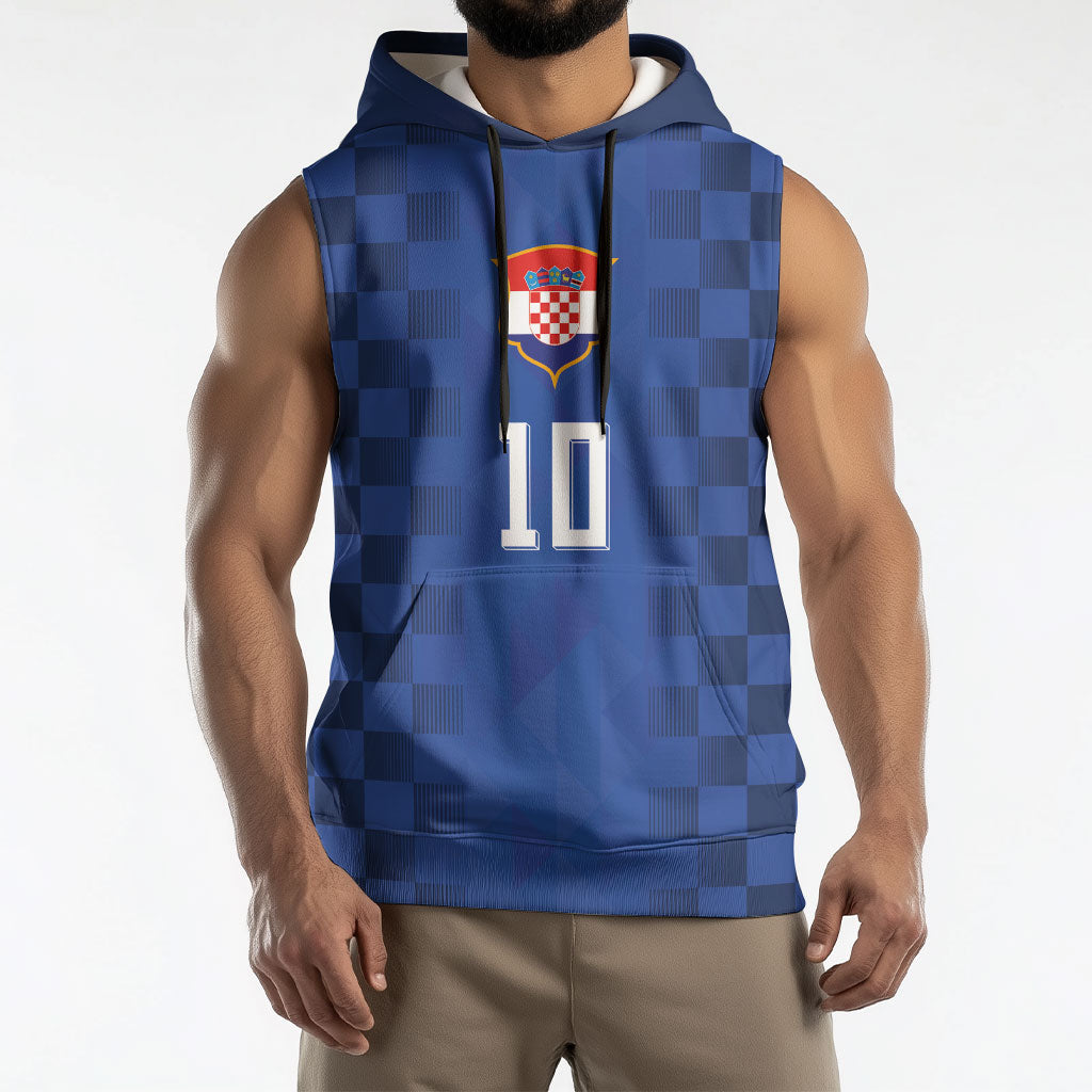 Croatia Football Custom Sleeveless Hoodie Vatreni Glory 2026 Away Colors
