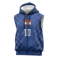 Croatia Football Custom Sleeveless Zip Hoodie Vatreni Glory 2026 Away Colors