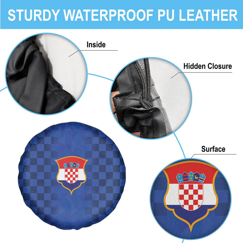 Croatia Football Spare Tire Cover Vatreni Glory 2026 Away Colors