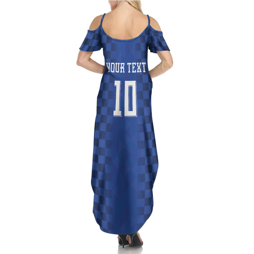 Croatia Football Custom Summer Maxi Dress Vatreni Glory 2026 Away Colors