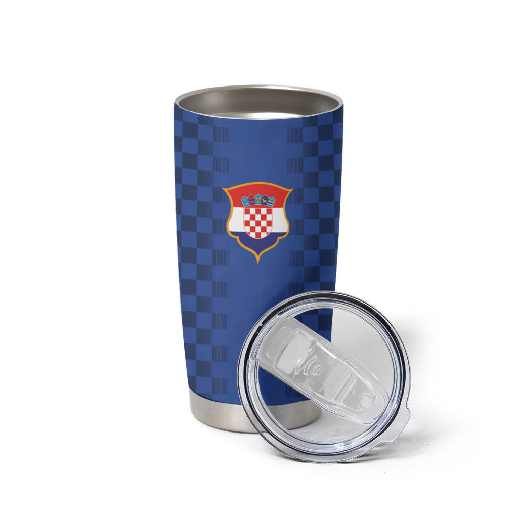 Croatia Football Custom Tumbler Cup Vatreni Glory 2026 Away Colors