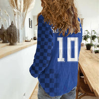 Croatia Football Custom Women Casual Shirt Vatreni Glory 2026 Away Colors