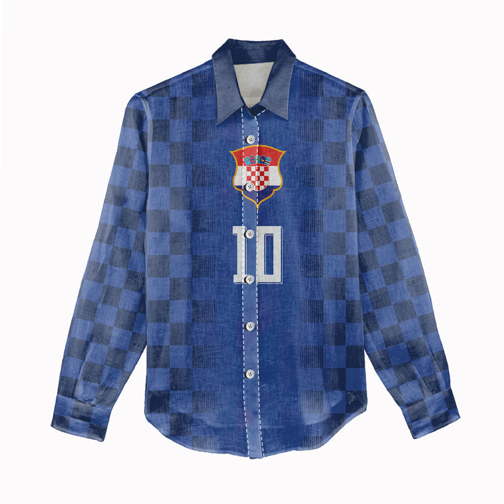 Croatia Football Custom Women Casual Shirt Vatreni Glory 2026 Away Colors